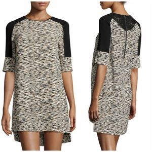 French Connection Multi Coloured 3/4 Sleeve Size 4 Shift Dress